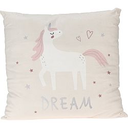 Detský vankúš Unicorn dream biela, 40 x 40 cm​