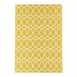 Béžovo-žltý vonkajší koberec Floorita Interlaced, 160 × 230 cm
