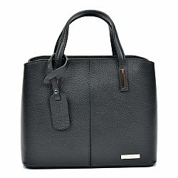 Čierna kožená kabelka Sofia Cardoni Lacy