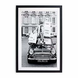 Čierno-biely plagát Velvet Atelier Chanel, 40 x 30 cm