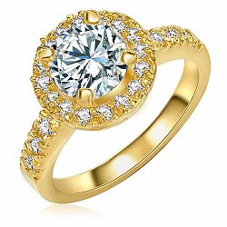 Dámsky prsteň zlatej farby Runaway Bride, 56