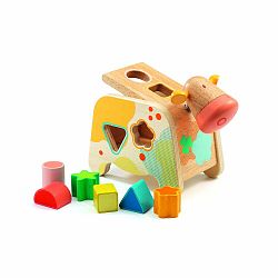 Detská drevená skladacia hračka Cow