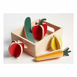 Drevený detský hrací set Flexa Play Shop Vegetables
