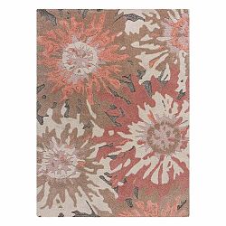 Hnedo-ružový koberec Flair Rugs Soft Floral, 120 x 170 cm