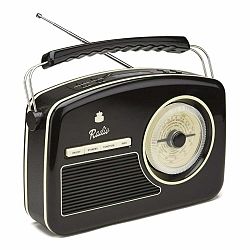 Krémovo-biele rádio GPO Rydell Nostalgic Dab Radio Cream