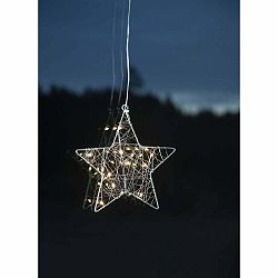 LED svetelná dekorácia Star Trading Wiry Star, výška 21 cm