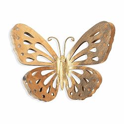 Nástenná dekorácia v zlatej farbe Tanelorn Butterfly