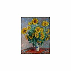 Reprodukcia obrazu Claude Monet - Bouquet of Sunflowers , 50 × 40 cm