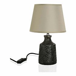 Sivá stolová lampa Versa Home