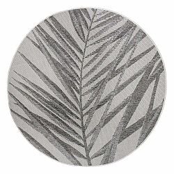 Tyrkysovo-béžový vonkajší koberec NORTHRUGS Palm, ø 160 cm