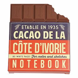 Zápisník v tvare tabuľky čokolády Rex London Chocolate Notebook