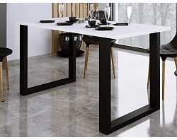 Jedálenský stôl Imperial 138x67 cm, biely%