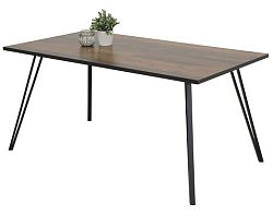 Jedálenský stôl Oksana 160x90 cm, vintage optika dreva%
